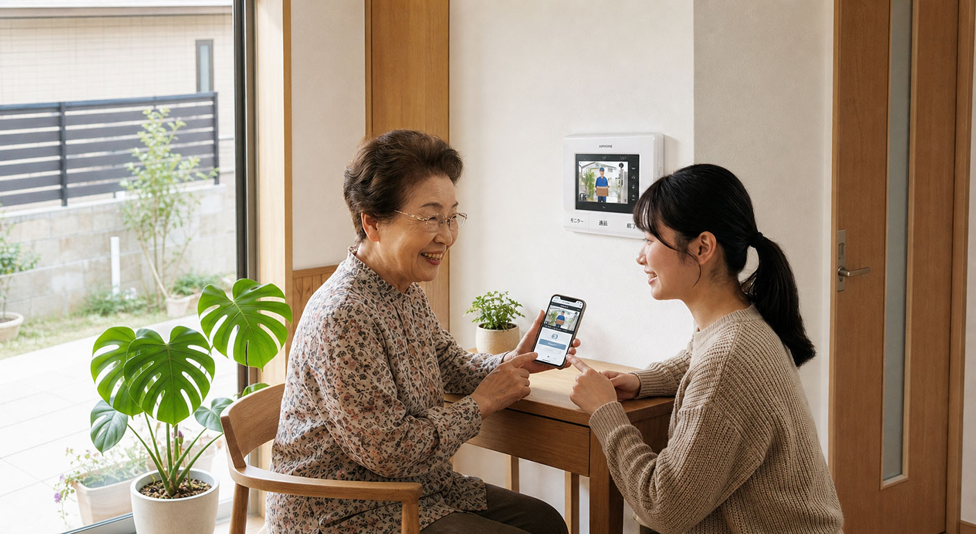 ② カメラの映像で相手を確認する